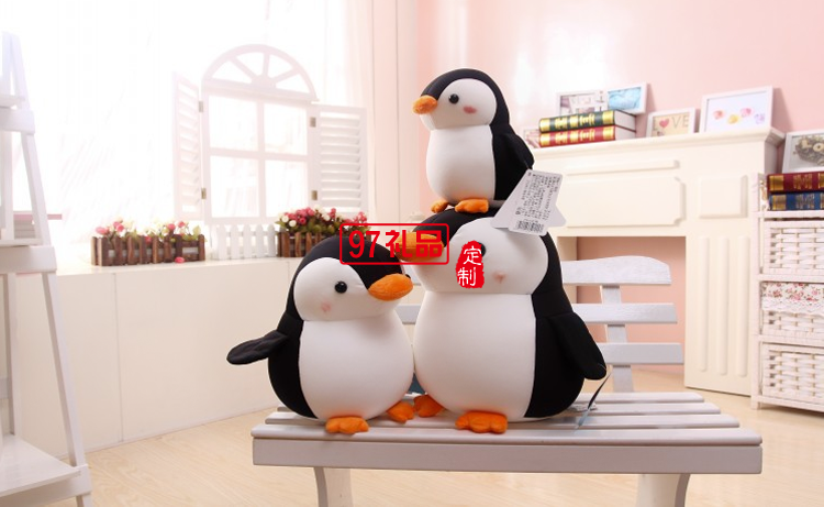 可愛呆萌企鵝公仔布娃娃玩偶,紀(jì)念品定制禮品