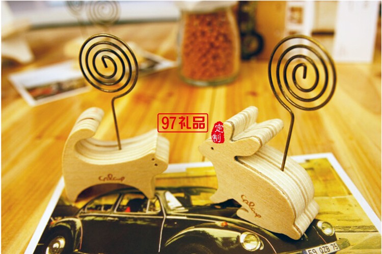 木質(zhì)動(dòng)物留言夾
