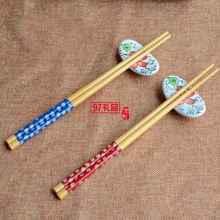 韓式印花竹筷子