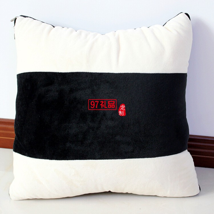 車載辦公室植絨抱枕被靠枕紀念品定制禮品