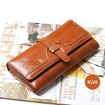 真皮三折長(zhǎng)款錢(qián)包錢(qián)夾