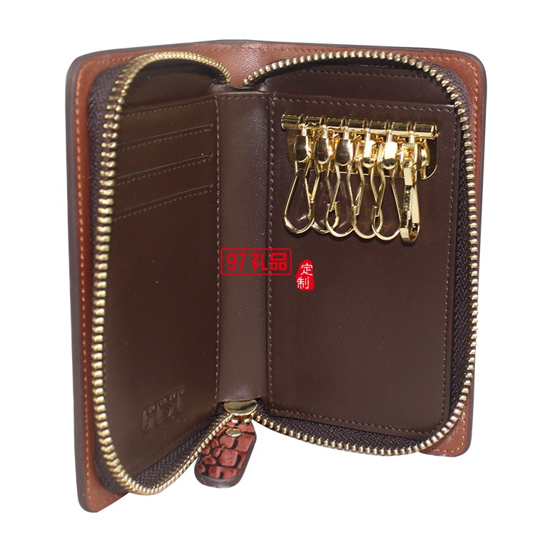 環(huán)?？萍脊径ㄖ瓢咐?真皮卡包鑰匙包