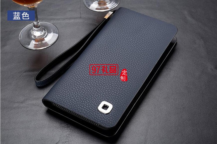 三棵樹漆定制男士商務手包 長款錢包皮包