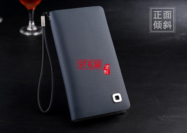 三棵樹漆定制男士商務手包 長款錢包皮包