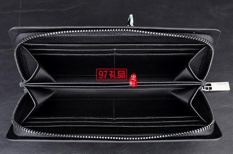 三棵樹漆定制男士商務手包 長款錢包皮包