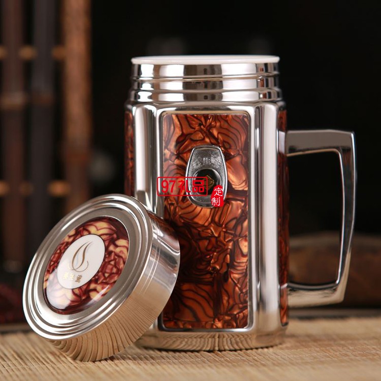 手柄杯骨瓷內膽保溫杯養(yǎng)生杯