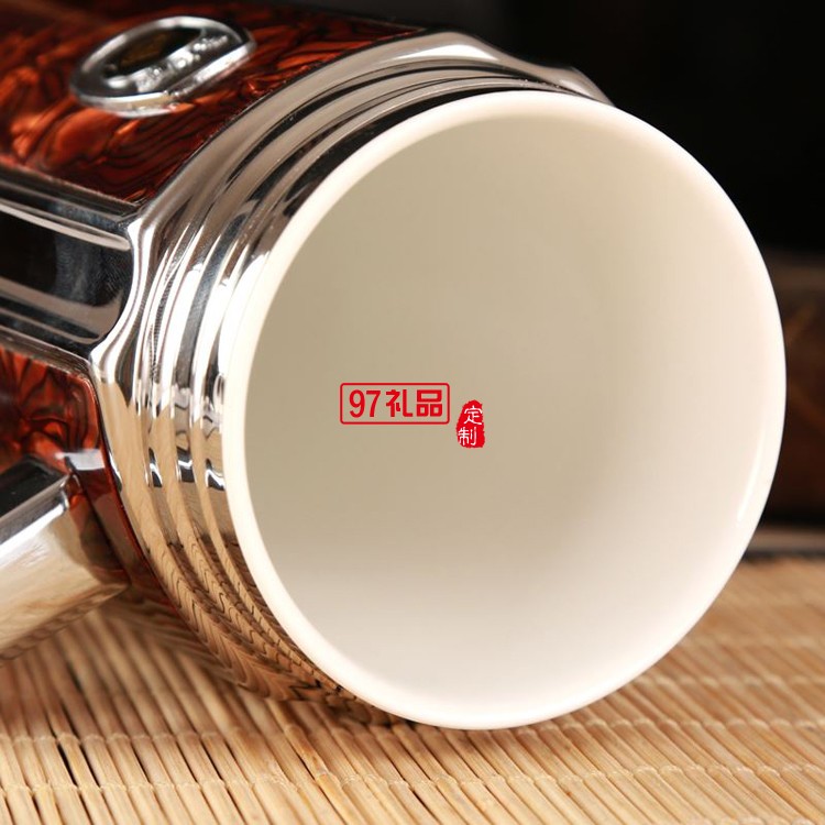 手柄杯骨瓷內膽保溫杯養(yǎng)生杯