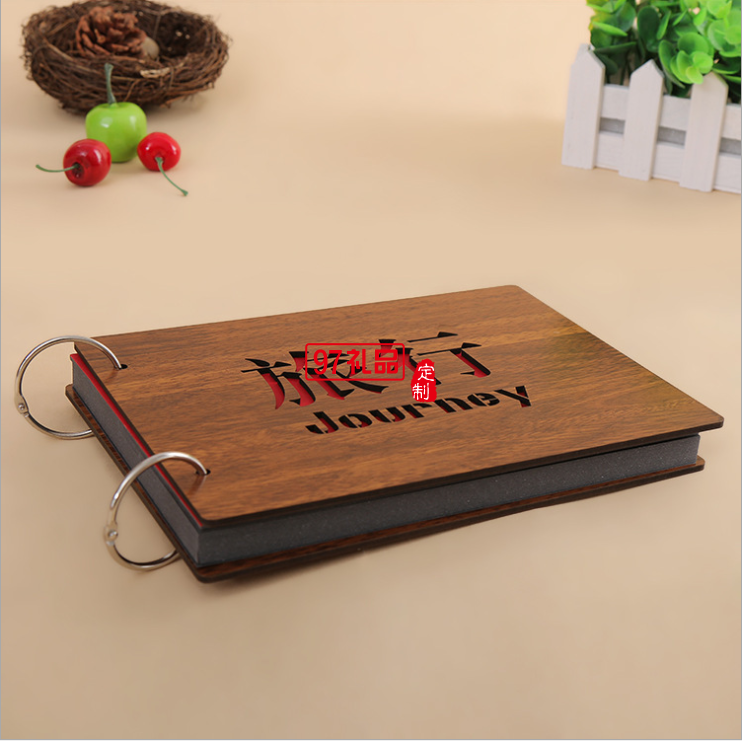 韓國(guó) 創(chuàng)意紀(jì)念diy相冊(cè) 禮品活頁(yè)相冊(cè)定制禮品贈(zèng)品相簿 8寸木質(zhì)