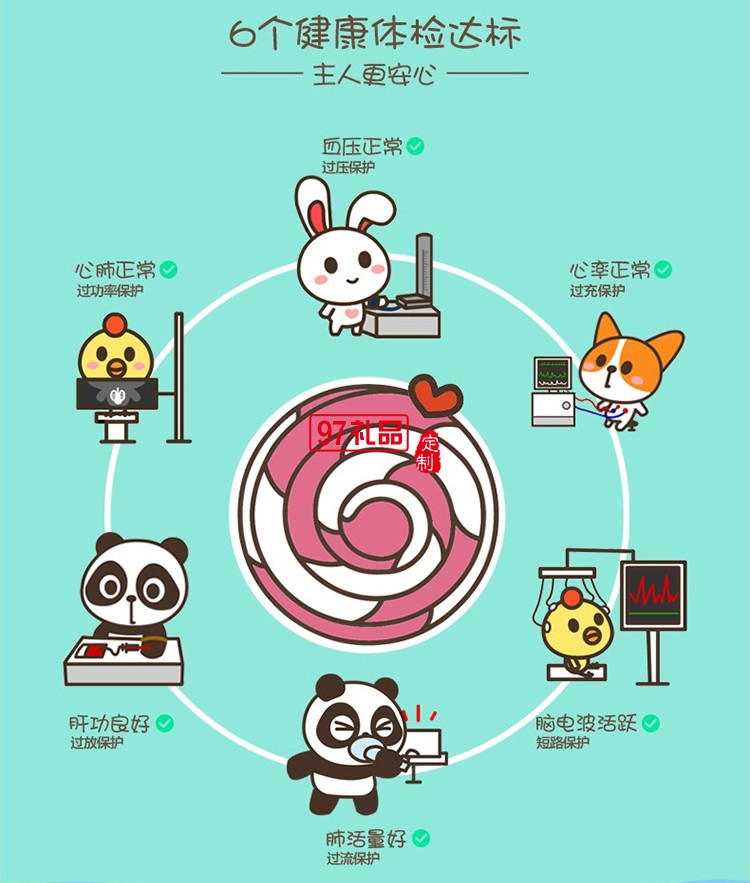 品勝可愛充電寶10000毫安超萌卡通少女生迷你小巧便攜從移動(dòng)電源