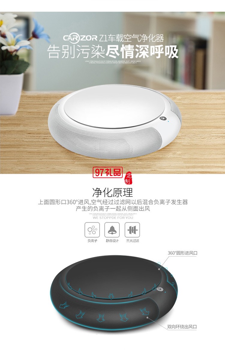 中國郵政儲(chǔ)蓄銀行定制車載凈化器