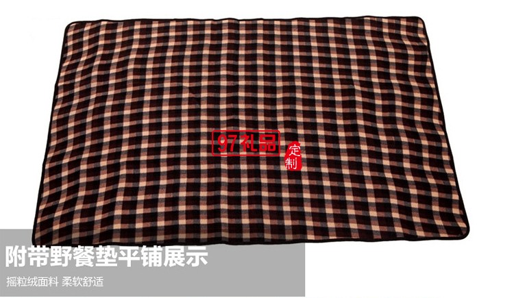 戶(hù)外雙肩多功能野餐包 野營(yíng)四人餐具套裝帶野餐墊雙肩冰包野餐包