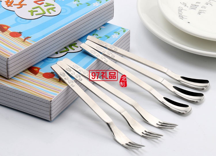 不銹鋼餐具套裝咖啡攪拌勺叉禮盒餐具