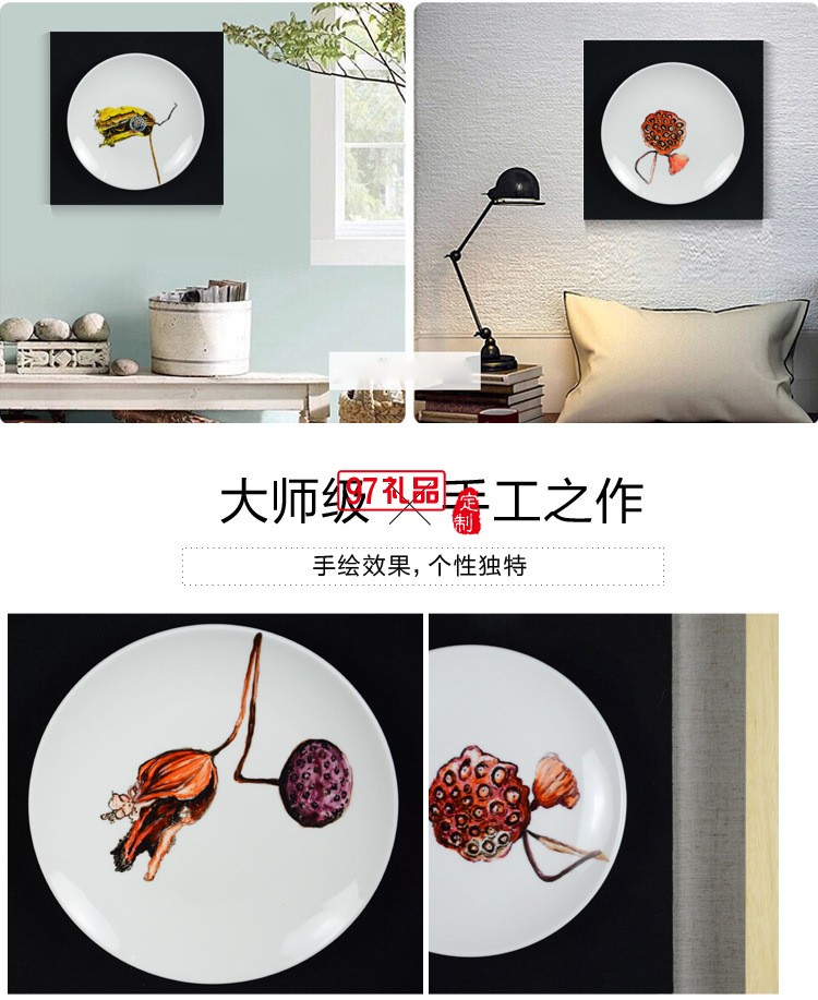 定制新中式實(shí)物立體畫(huà)手繪油畫(huà)