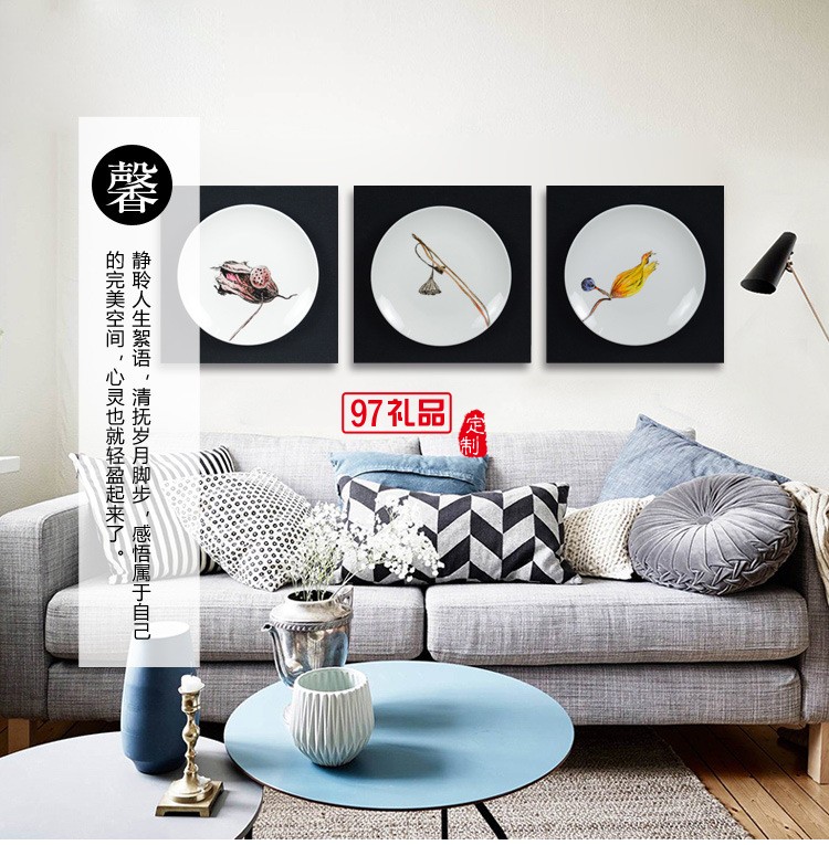 定制新中式實(shí)物立體畫(huà)手繪油畫(huà)