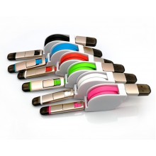 自動收合二合一數據線定制logo