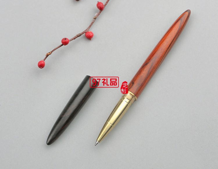 黃銅實(shí)木簽字筆木制筆桿黑色水筆高檔商務(wù)禮物個(gè)性定制紅木中性筆
