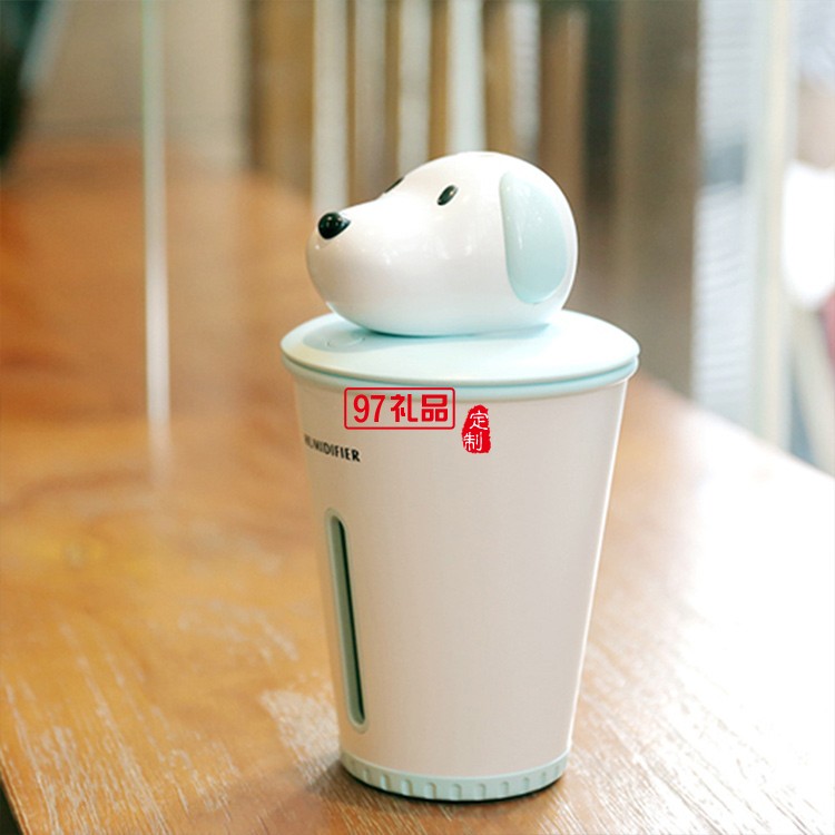 usb小旺加濕器 狗狗造型款桌面車(chē)載迷你加濕器 可定制LOGO