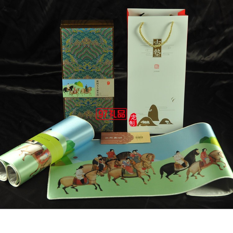 絲綢藝術(shù)桌墊  吉墊 鼠標(biāo)墊 桌墊