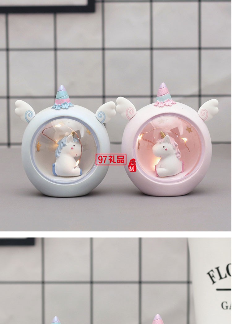 獨角獸星星燈小夜燈少女心創(chuàng)意禮品擺件