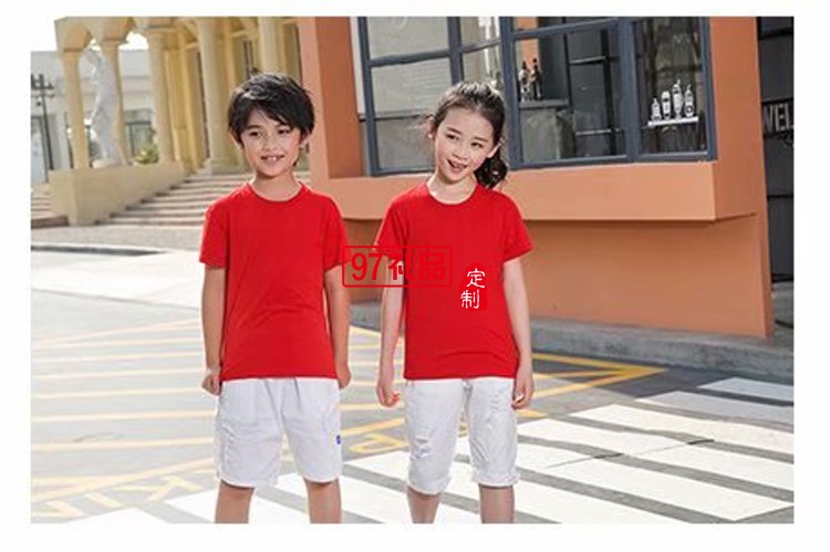 時尚親子裝超親膚柔軟圓領(lǐng)T恤LOGO定制