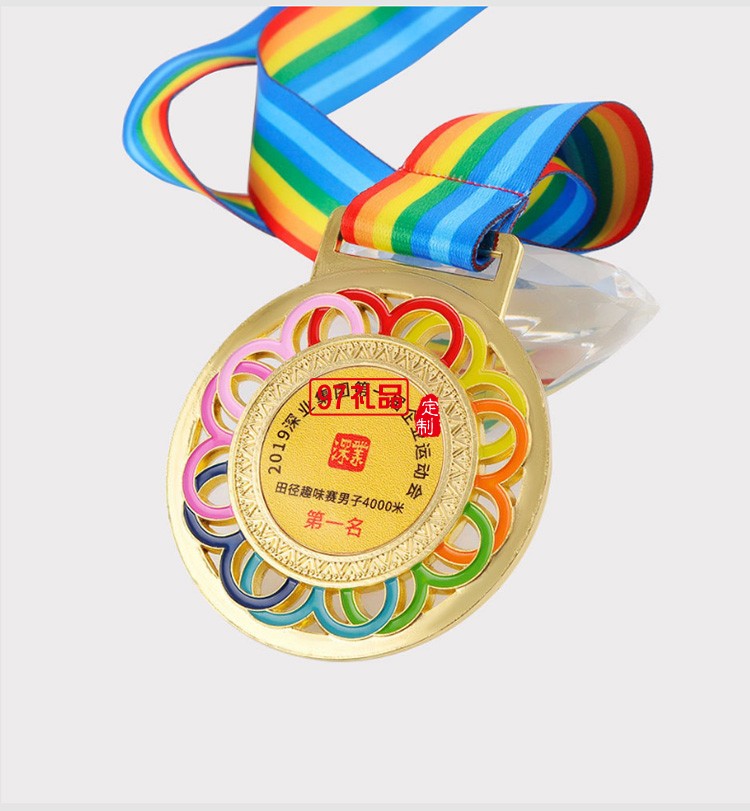 深業(yè)集團(tuán)企業(yè)運(yùn)動會定制金屬獎牌比賽獎牌羽毛球籃球足球金銀銅牌定制