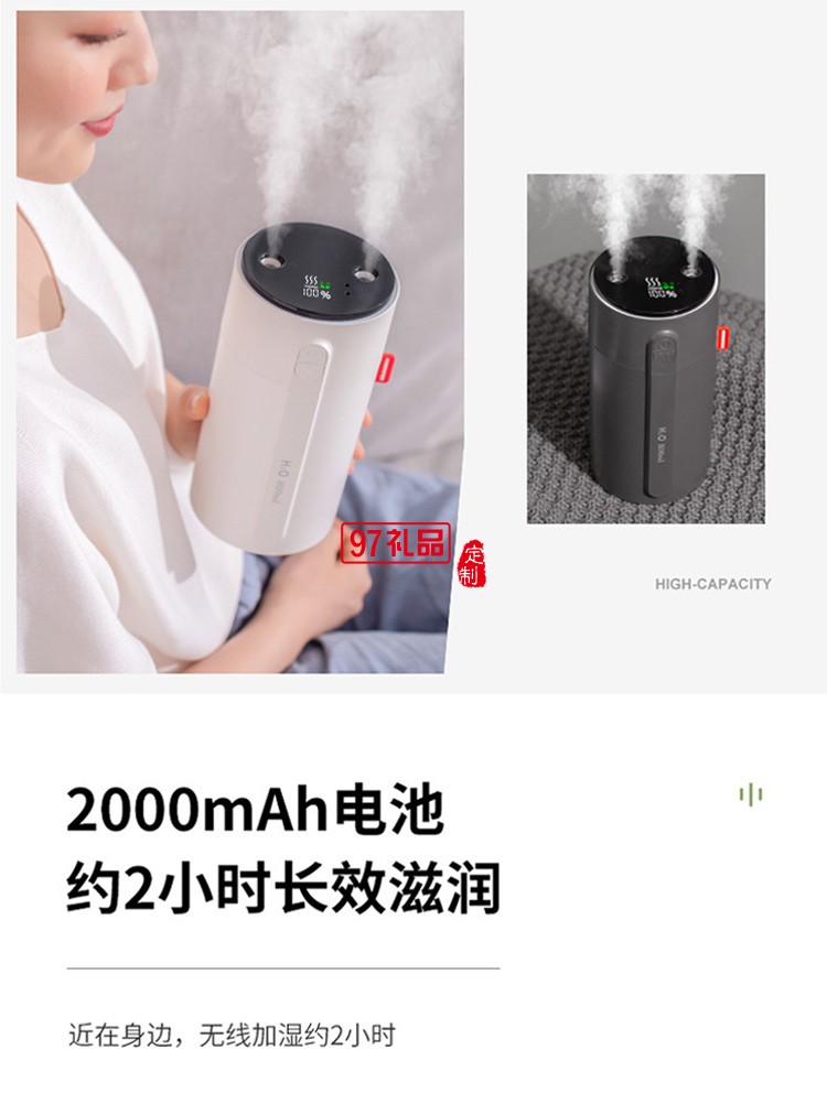 dolby定制智能小加濕器 雙噴大霧量智能顯屏手感應調(diào)節(jié)噴霧風扇