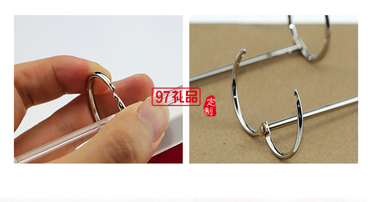 不銹鋼手開雙環(huán)圈成長個性商務周歷可定制
