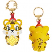 2022虎年真金時來運轉賺賺虎鑰匙扣配件包包掛件掛飾車掛禮品批發(fā)