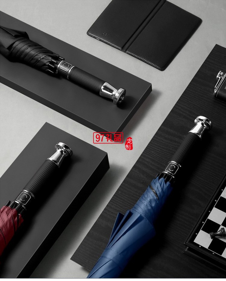 廣告?zhèn)汩L柄傘定做雨傘印字直柄車標(biāo)黑膠加大高爾夫傘定制logo廠家