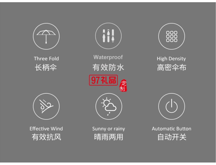 廣告?zhèn)汩L柄傘定做雨傘印字直柄車標(biāo)黑膠加大高爾夫傘定制logo廠家