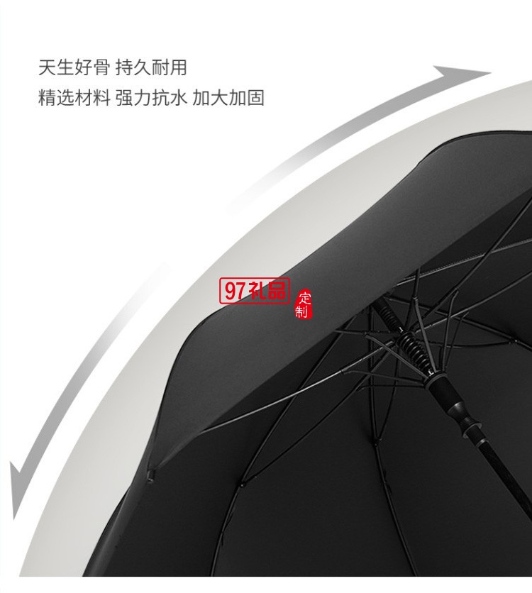 廣告?zhèn)汩L柄傘定做雨傘印字直柄車標(biāo)黑膠加大高爾夫傘定制logo廠家