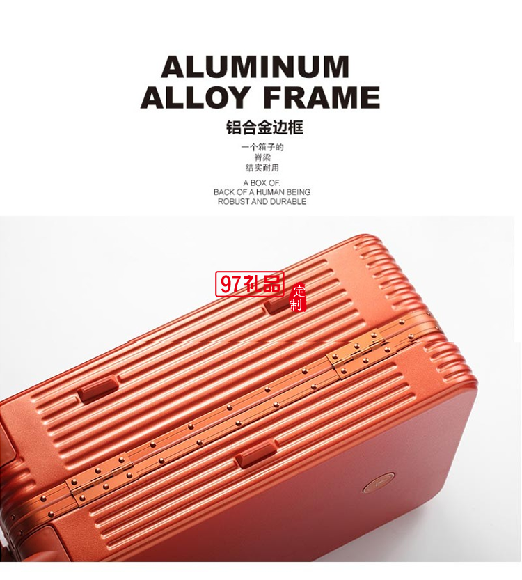 啄木鳥自動(dòng)彈跳寬拉桿鋁鎂合金邊框旅行箱-馬肯ZRA-2108