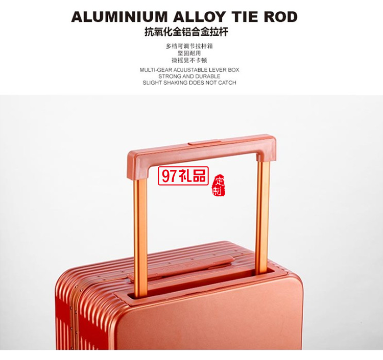 啄木鳥自動(dòng)彈跳寬拉桿鋁鎂合金邊框旅行箱-馬肯ZRA-2108