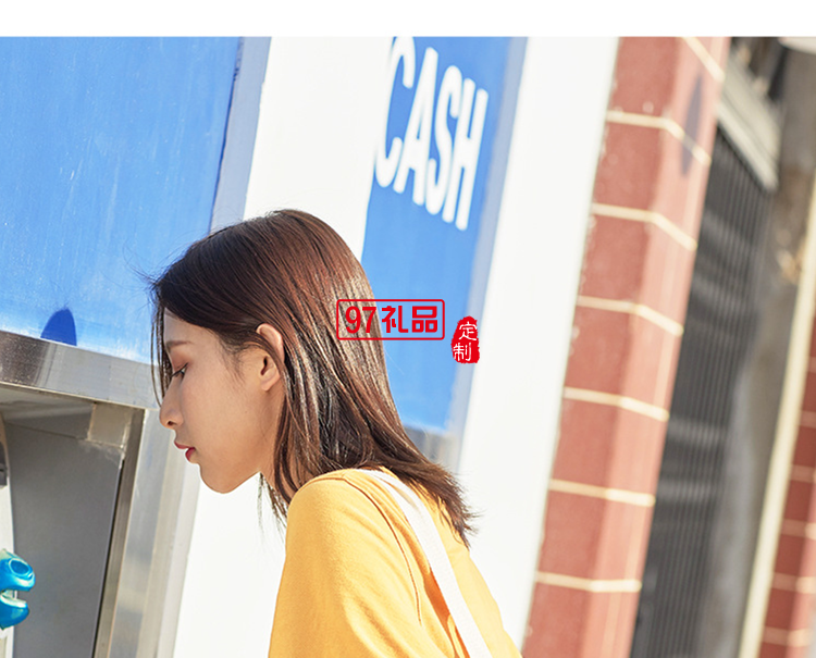 新款粉色小怪獸學(xué)生大容量單肩帆布手提袋購(gòu)物袋定制