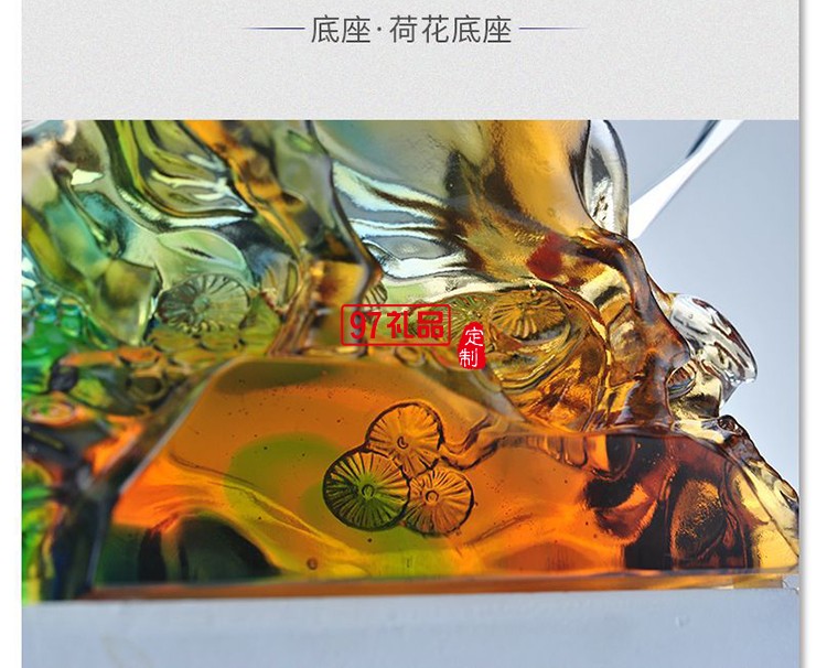 生肖牛年原創(chuàng)水晶琉璃獎牌