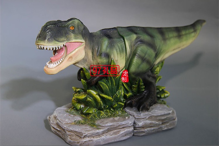 創(chuàng)意霸王龍書立架樹脂工藝品