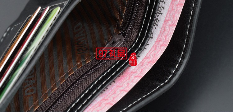 新款男士錢(qián)包短款多卡位時(shí)尚休閑錢(qián)夾男青年薄三折