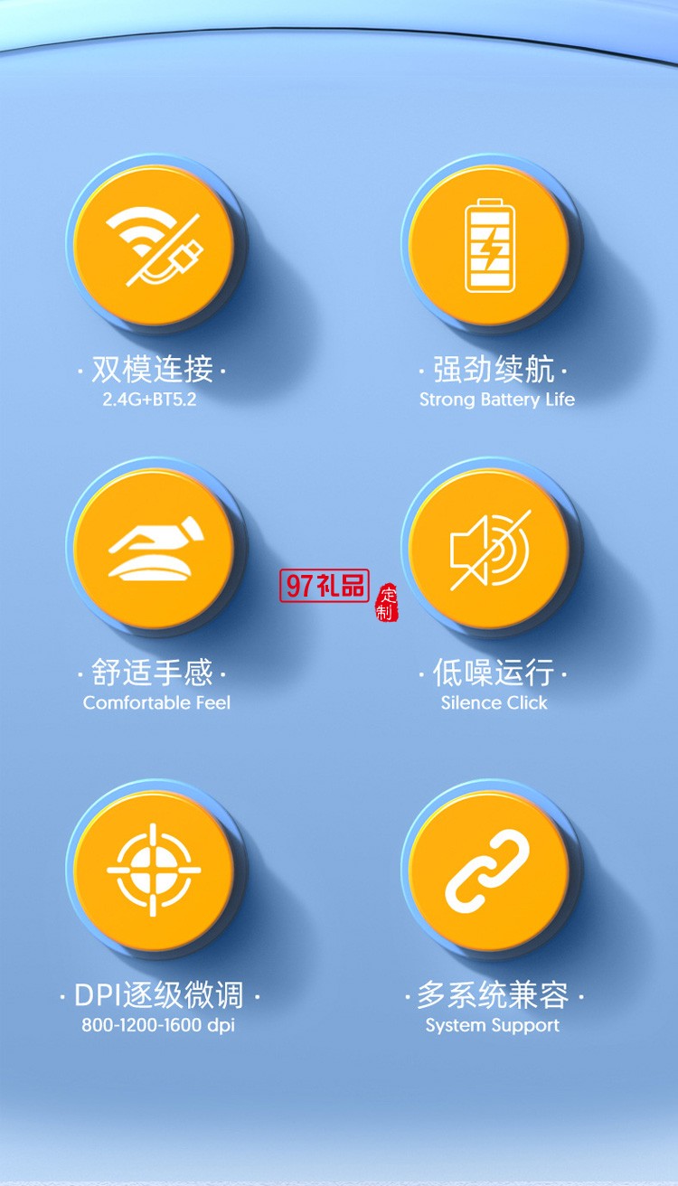 靜音鼠標(biāo) 臺式機筆記本藍牙充電  2.4G