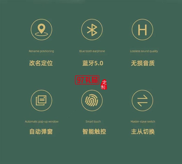 TWS入耳式立體聲  運動商務(wù)無線藍(lán)牙耳機(jī)5.0