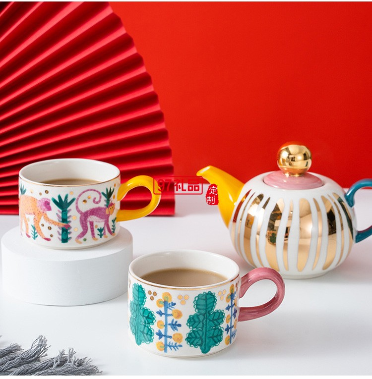 宮廷風下午茶餐具套裝子母泡茶壺陶瓷北歐風格英式小號創(chuàng)意個性