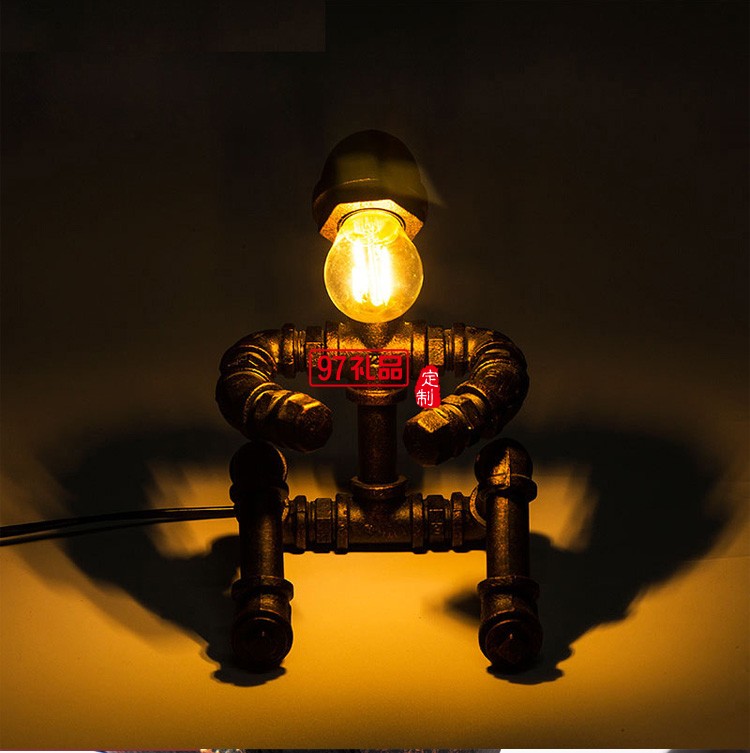 創(chuàng)意臺(tái)燈工業(yè)復(fù)古風(fēng)個(gè)性水管臺(tái)燈餐廳客廳裝飾創(chuàng)意臺(tái)燈