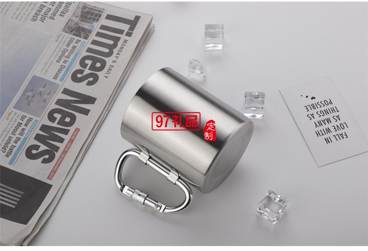 折疊簡約便攜304不銹鋼口杯戶外運(yùn)動(dòng)露營禮品咖啡杯