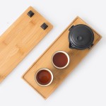 竹托盤竹制禪意簡約現(xiàn)代竹子小號(hào)長方形干泡臺(tái)