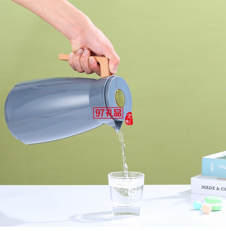 保溫壺玻璃內膽真空熱水瓶室內咖啡壺禮品印logo定制公司廣告禮品