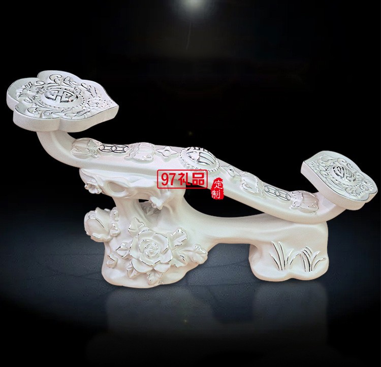 富貴如意純銀999保險銀行公司開業(yè)周年活動擺件