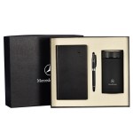 高檔商務保溫杯、筆、筆記本套裝