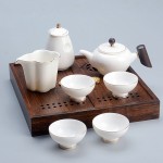 中式新款福臨門(mén)羊脂玉茶具套裝 商務(wù)送禮高檔商務(wù)禮品定制
