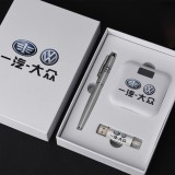 U盤(pán)、簽字筆、移動(dòng)電源套裝高檔商務(wù)禮品定制