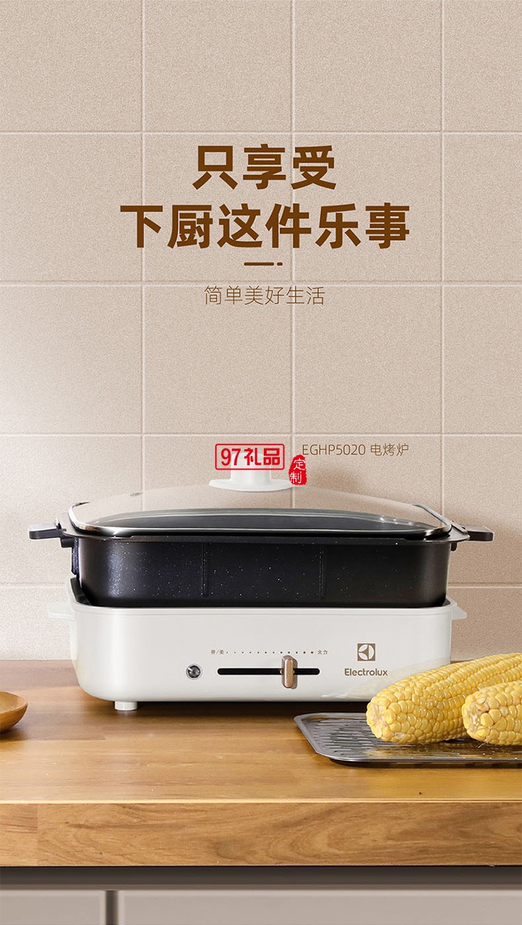 無極調(diào)溫 4L壓鑄鋁大容量深鍋電烤爐