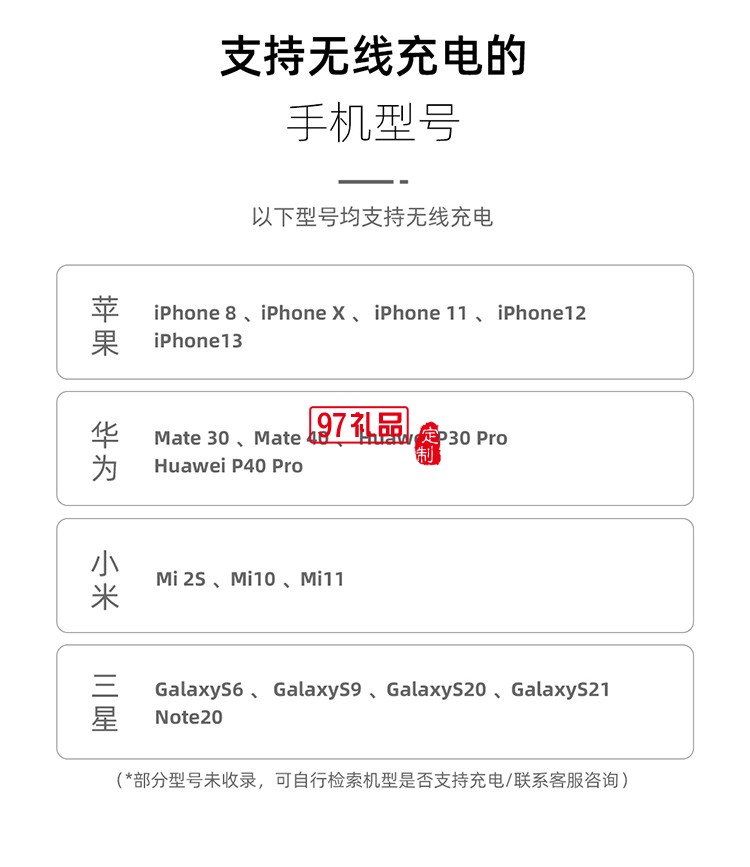 無線充電器適用于蘋果13手機(jī)快充專用桌面充電底座定制公司廣告禮品